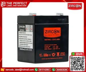 แบตเตอร์รี่ ZIRCON 12V/5.4AH