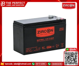 แบตเตอร์รี่ ZIRCON 12V/7.2AH