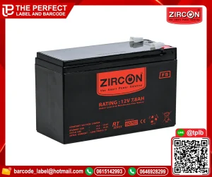 แบตเตอร์รี่ ZIRCON 12V/7.8AH